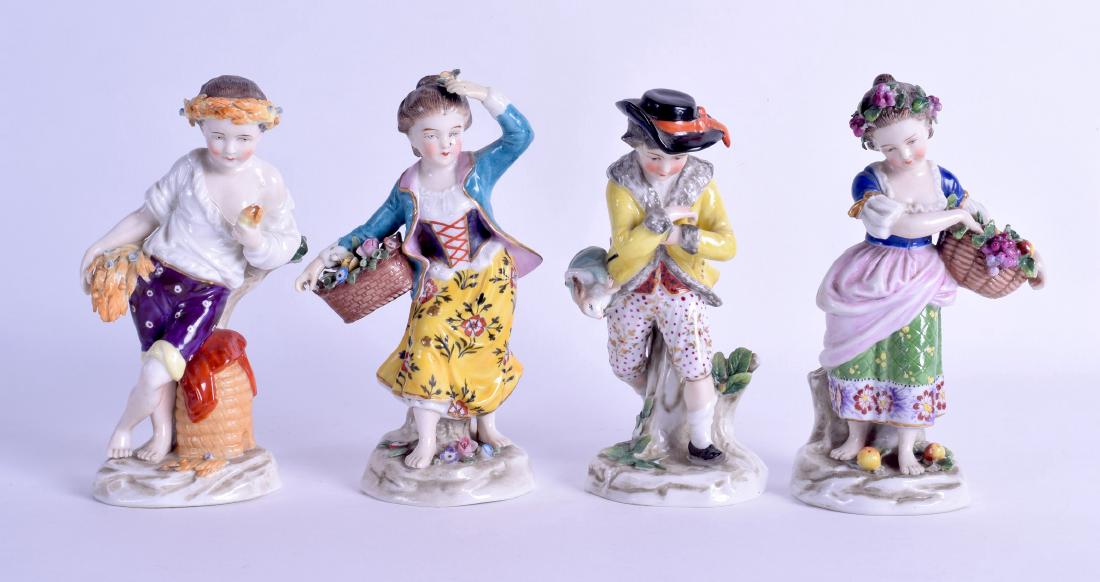 A SET OF FOUR 19TH CENTURY FRENCH SAMSONS OF PARIS (1 of 2)