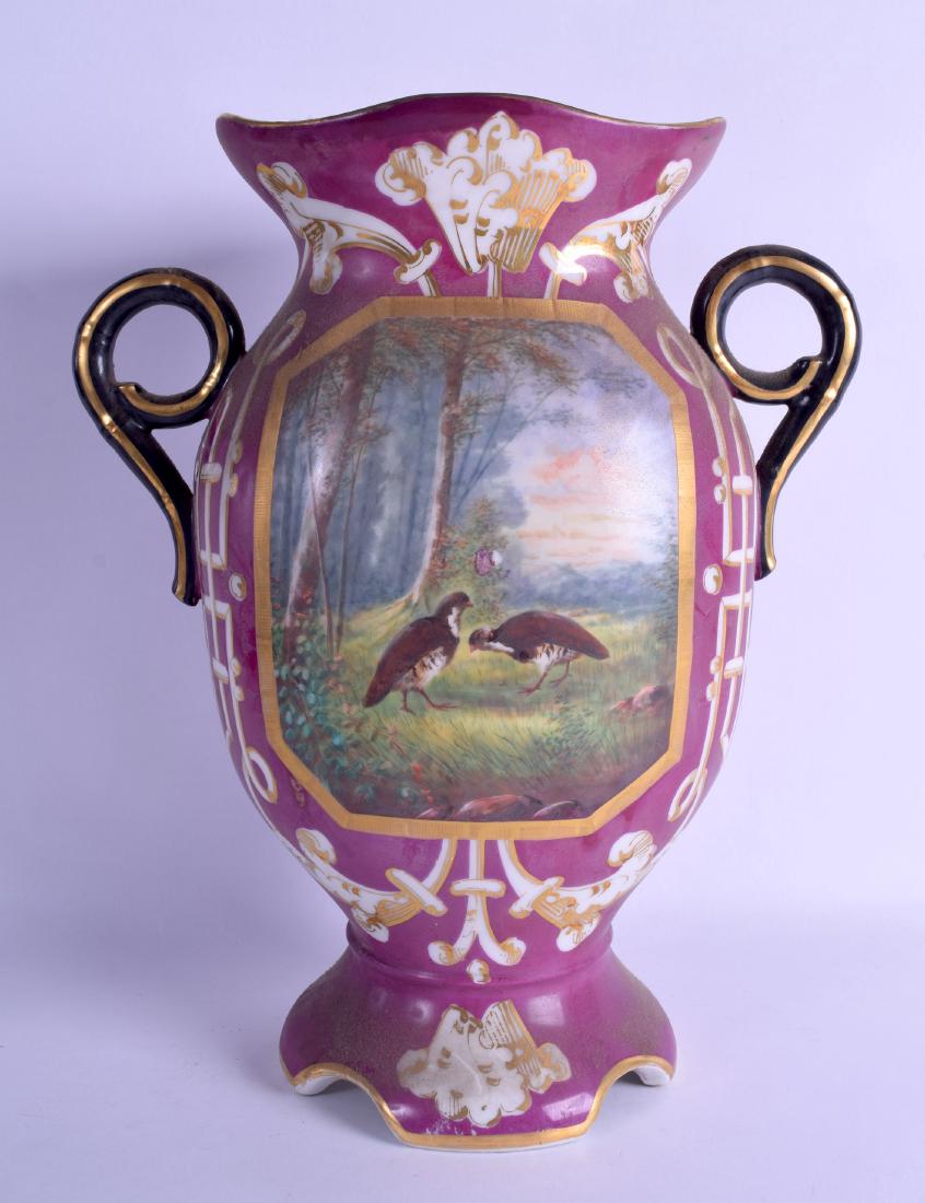 A LARGE LATE 19TH CENTURY FRENCH PARIS PORCELAIN TWIN (1 of 1)