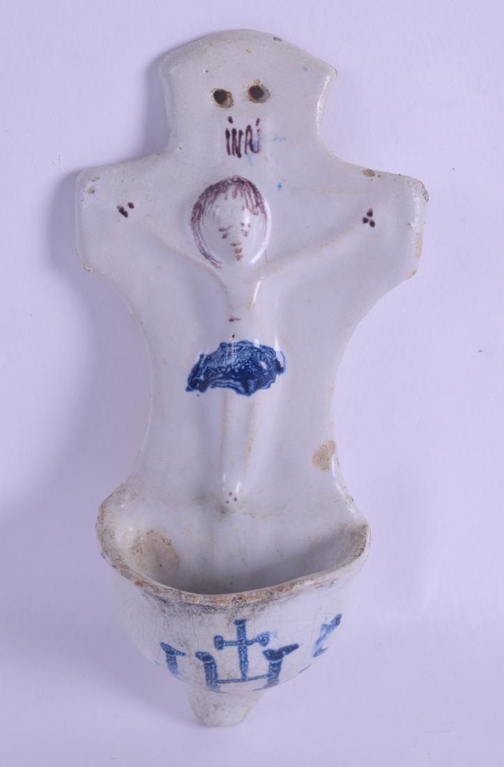 A RARE 17TH/18TH CENTURY CONTINENTAL FAIENCE POTTERY (1 of 1)