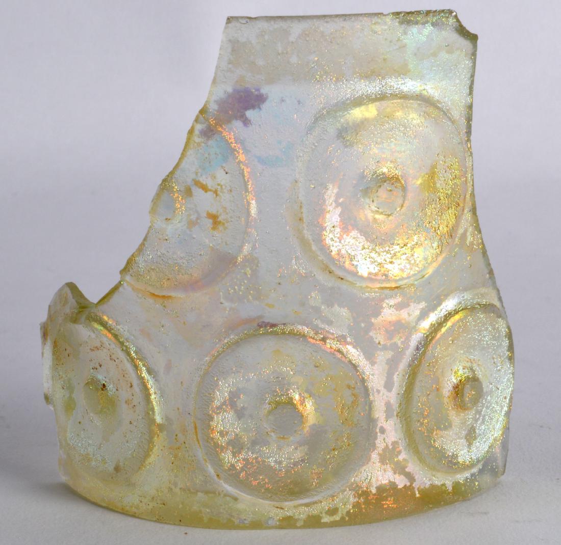 A Part Glass Jug, Persian, 9th/10th Century, together (1 of 3)