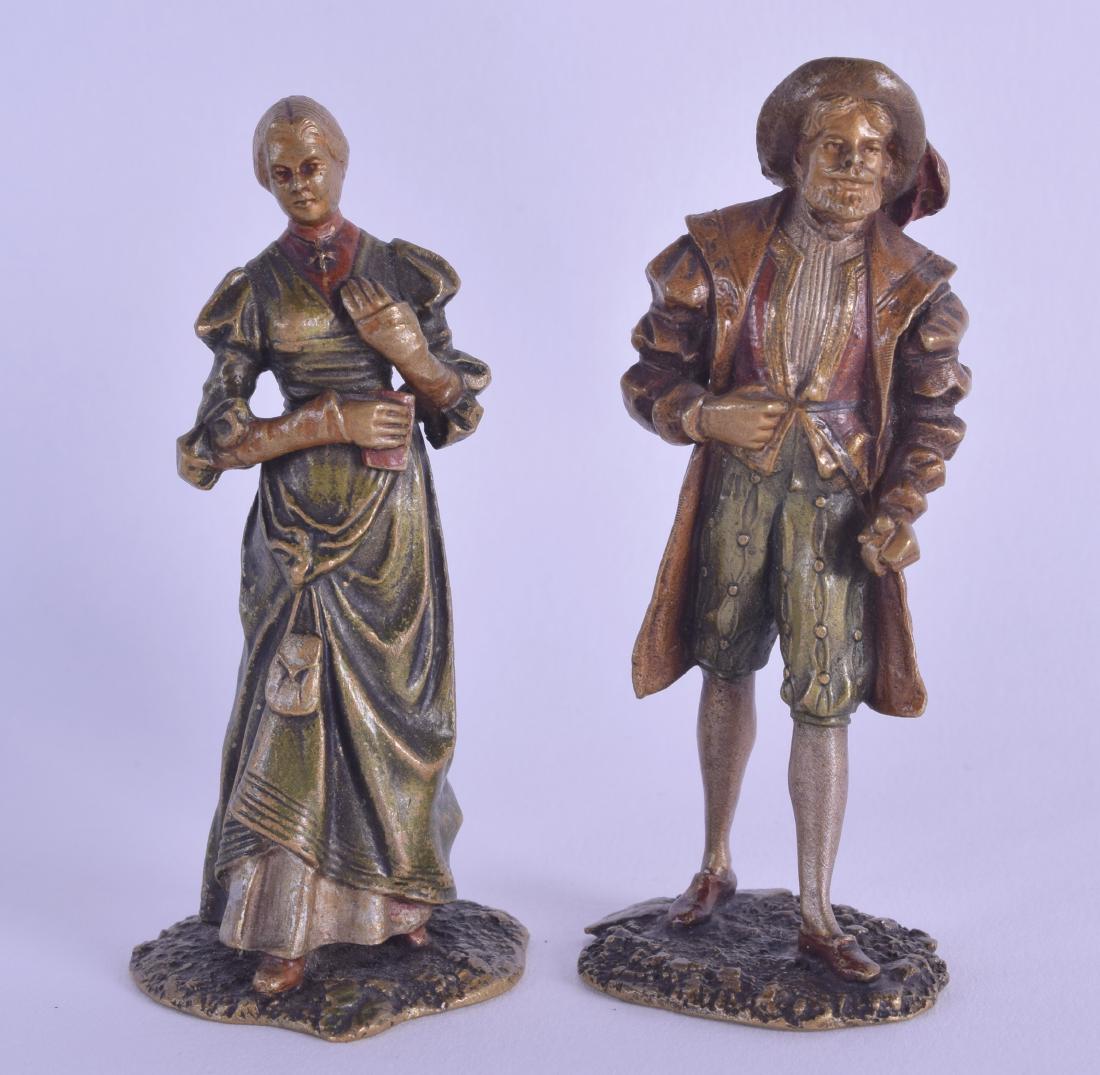 A RARE PAIR OF LATE 19TH CENTURY AUSTRIAN COLD PAINTED (1 of 2)