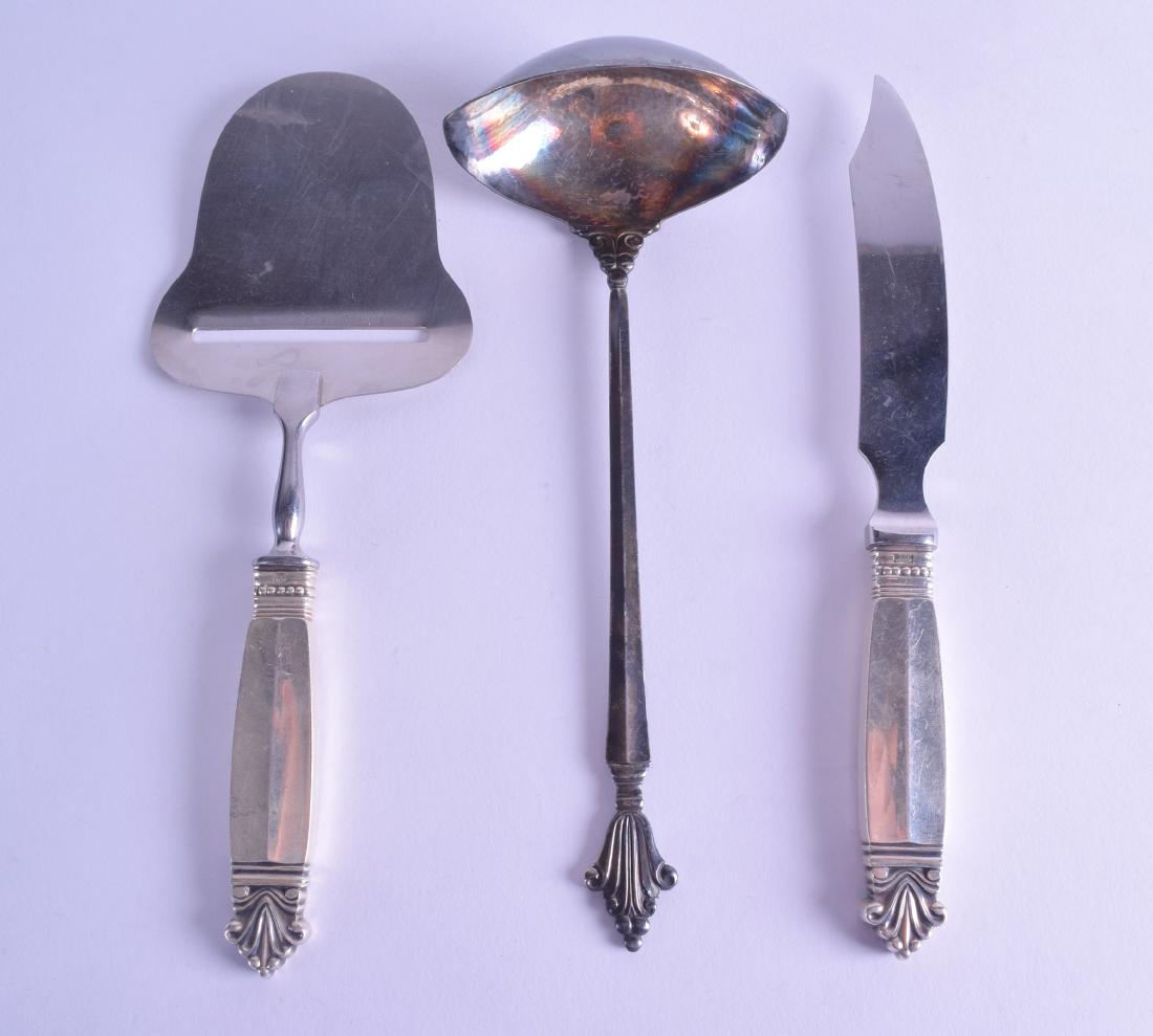 A VINTAGE GEORG JENSEN SCANDANAVIAN SILVER LADLE (1 of 4)