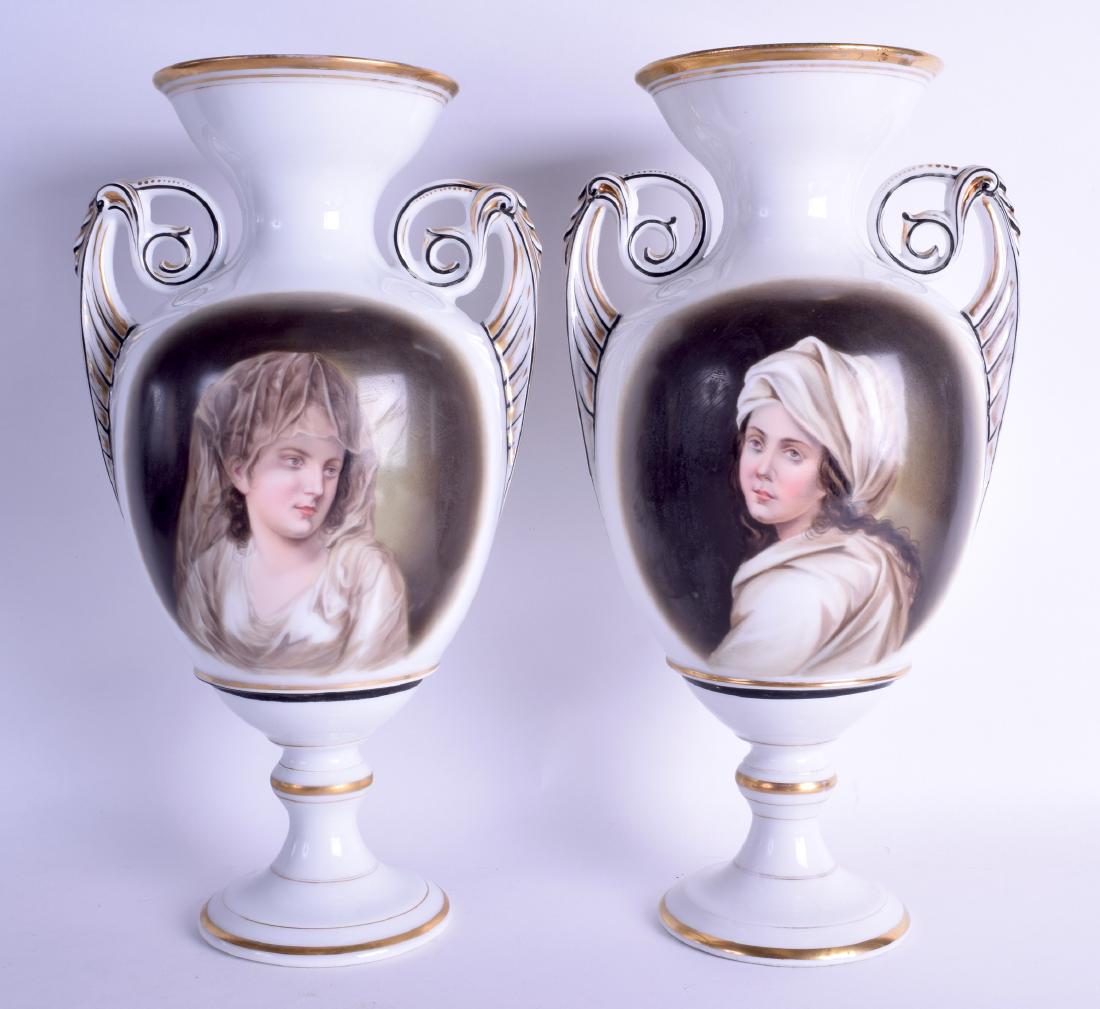 A LARGE PAIR OF LATE 19TH CENTURY FRENCH TWIN HANDLED (1 of 3)