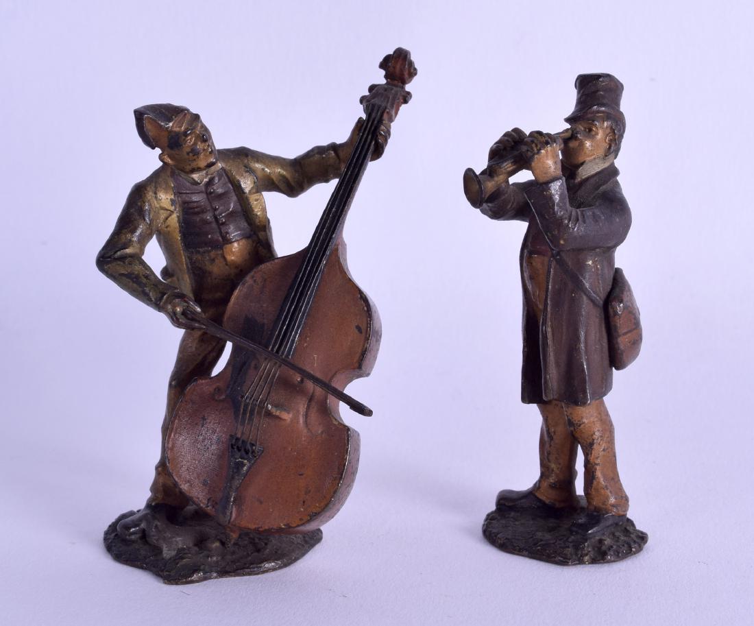 A PAIR OF LATE 19TH CENTURY AUSTRIAN COLD PAINTED (1 of 3)