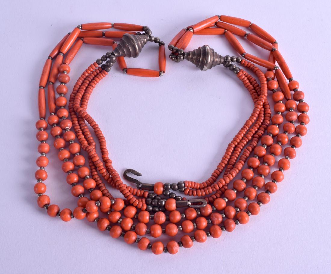 AN EARLY 20TH CENTURY MIDDLE EASTERN CARVED CORAL (1 of 2)