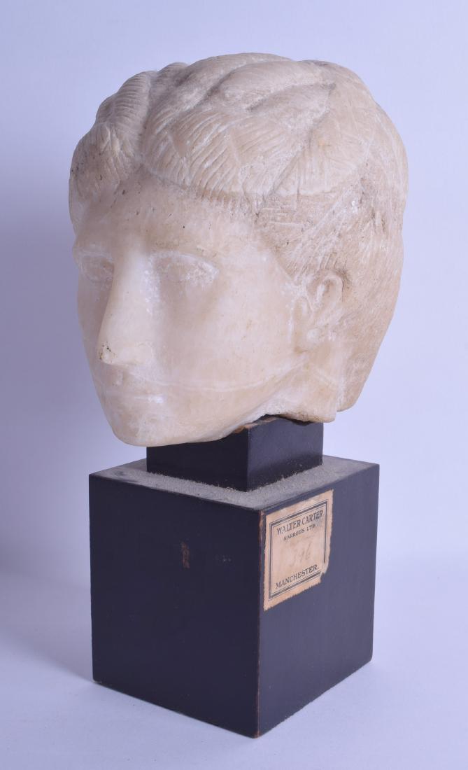 A LOVELY EARLY CARVED EUROPEAN MARBLE BUST possibly (1 of 2)