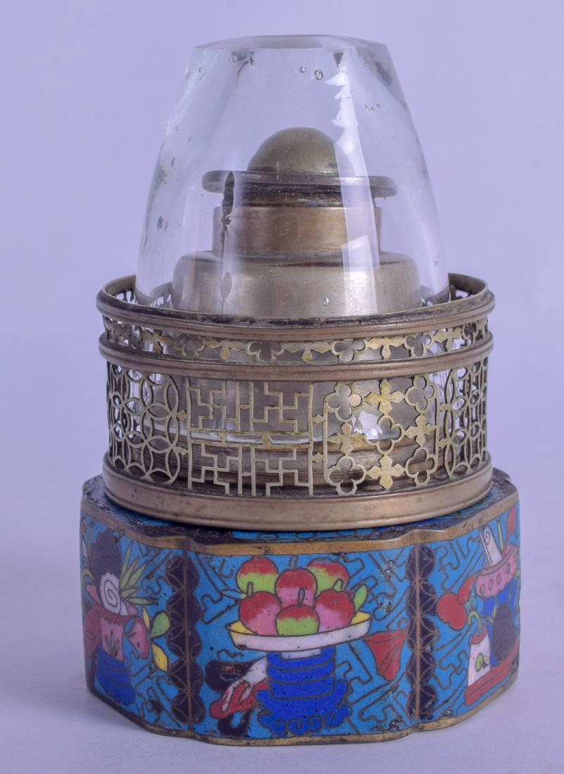 AN UNUSUAL 19TH CENTURY CHINESE CLOISONNE ENAMEL (1 of 3)