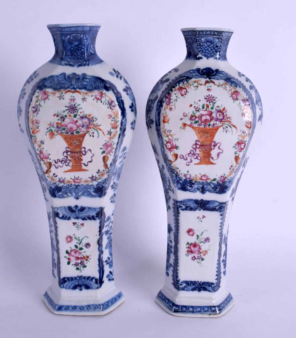 A GOOD PAIR OF 18TH CENTURY CHINESE FAMILLE ROSE EXPORT (1 of 4)