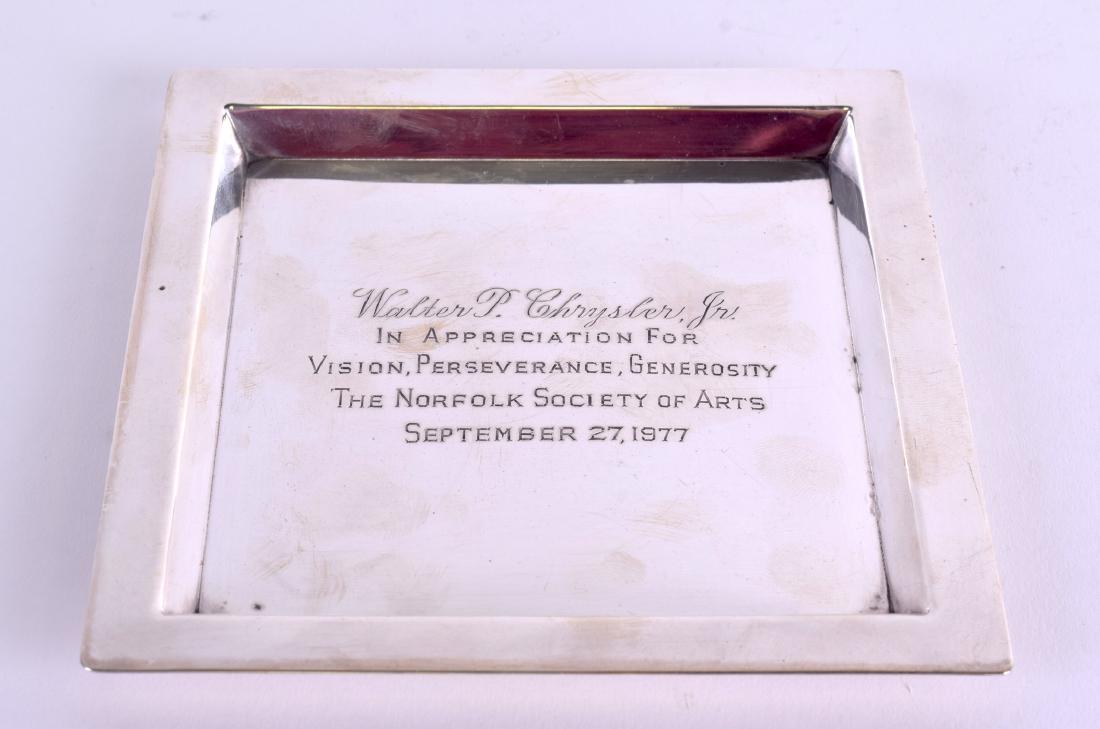 A TIFFANY & CO STERLING SILVER PRESENTATION DISH. 7 oz. (1 of 3)