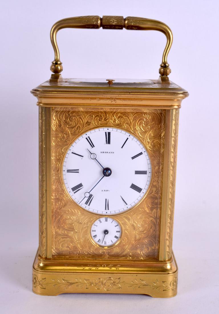A GOOD 19TH CENTURY FRENCH LEGRAND A PARIS REPEATING (1 of 5)