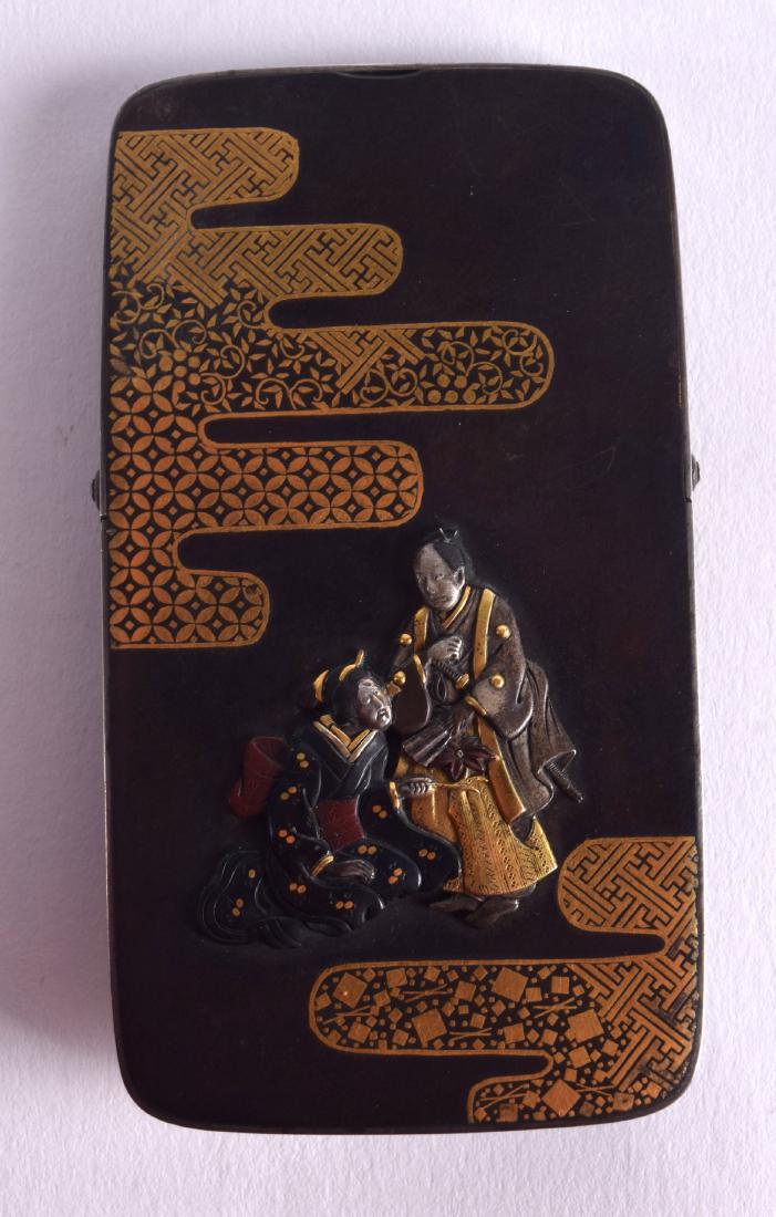 A 19TH CENTURY JAPANESE MEIJI PERIOD SILVER AND BRONZE (1 of 3)