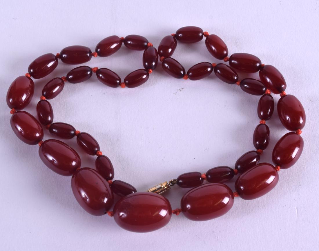 cherry amber necklace