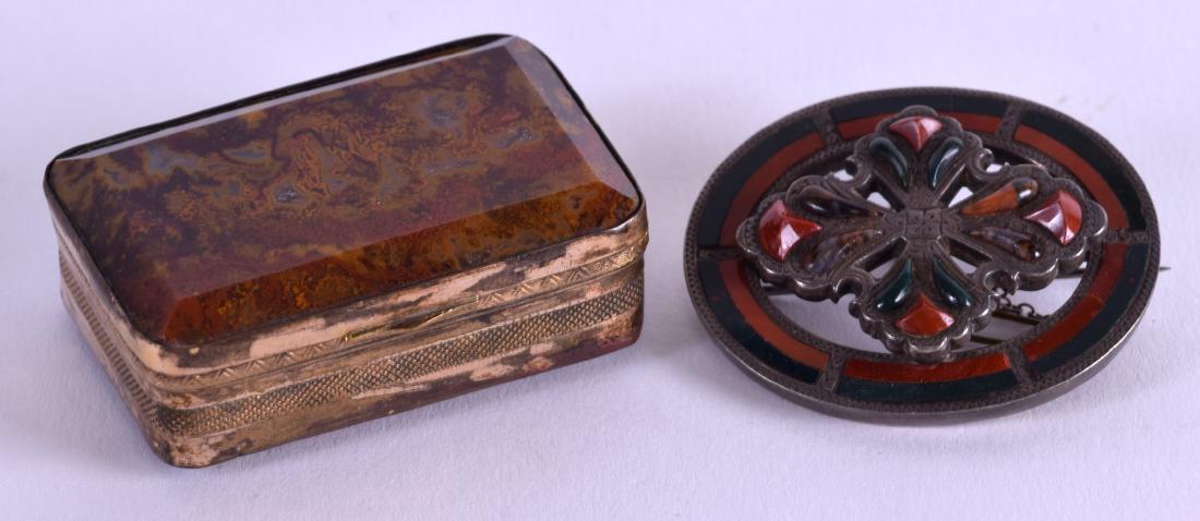 A VICTORIAN SCOTTISH SILVER BROOCH together with an (1 of 3)