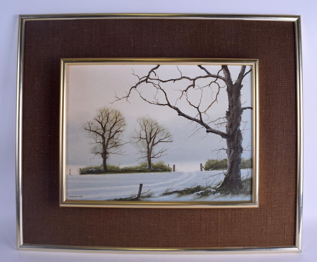 MICHAEL JOHN HILL (b. 1956), framed oil on board, (1 of 2)