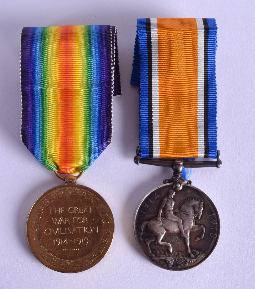 TWO WWI MEDALS presented to 661040 Sjt A Stewart R A.: TWO WWI MEDALS presented to 661040 Sjt A Stewart R A. (2)