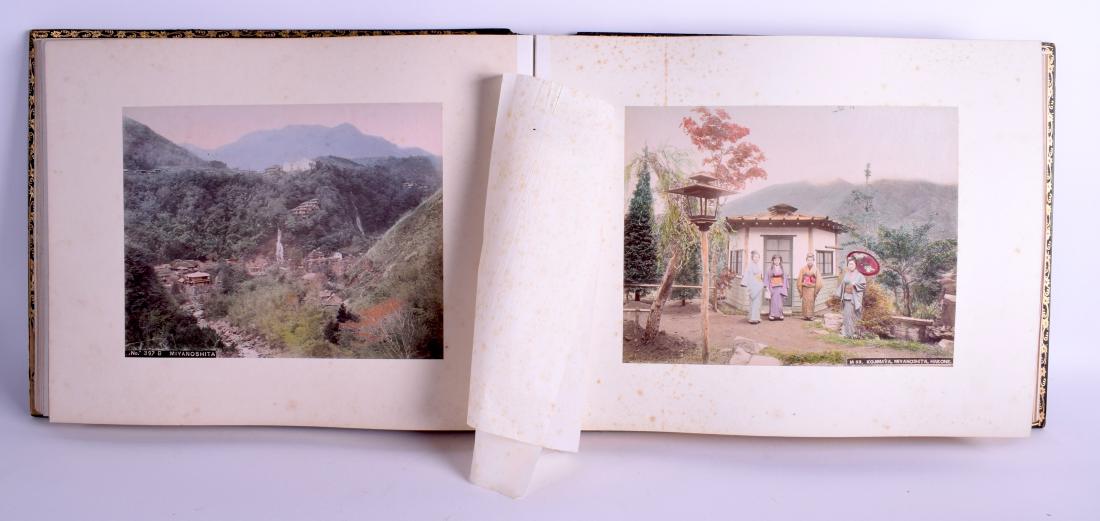 A FINE PAIR OF EARLY 20TH CENTURY JAPANESE MEIJI PERIOD: A FINE PAIR OF EARLY 20TH CENTURY JAPANESE MEIJI PERIOD LACQUER PHOTOGRAPH ALBUMS by K Tamamura, of fabulous quality, the outer casing decorated in multiple coloured lacquer panels. 40 cm x 30 cm.