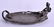 A STYLISH FRENCH ART NOUVEAU SILVERED BRONZE DISH by