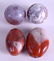 FOUR MIDDLE EASTERN AGATE TOGGLES. Largest 5 cm x 3.5 - 2