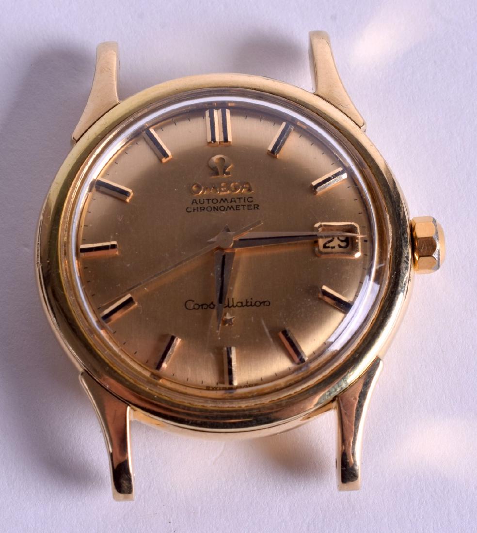 AN 18CT GOLD OMEGA AUTOMATIC CONSTELLATION WATCH. 45.6 (1 of 2)