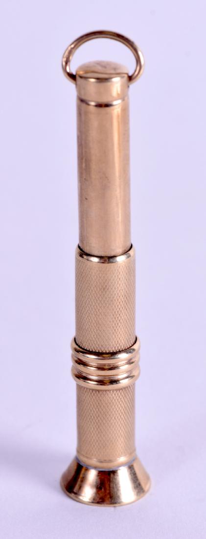 A VINTAGE 9CT GOLD CIGAR cutter. 9.4 grams. 7.5 cm (1 of 3)