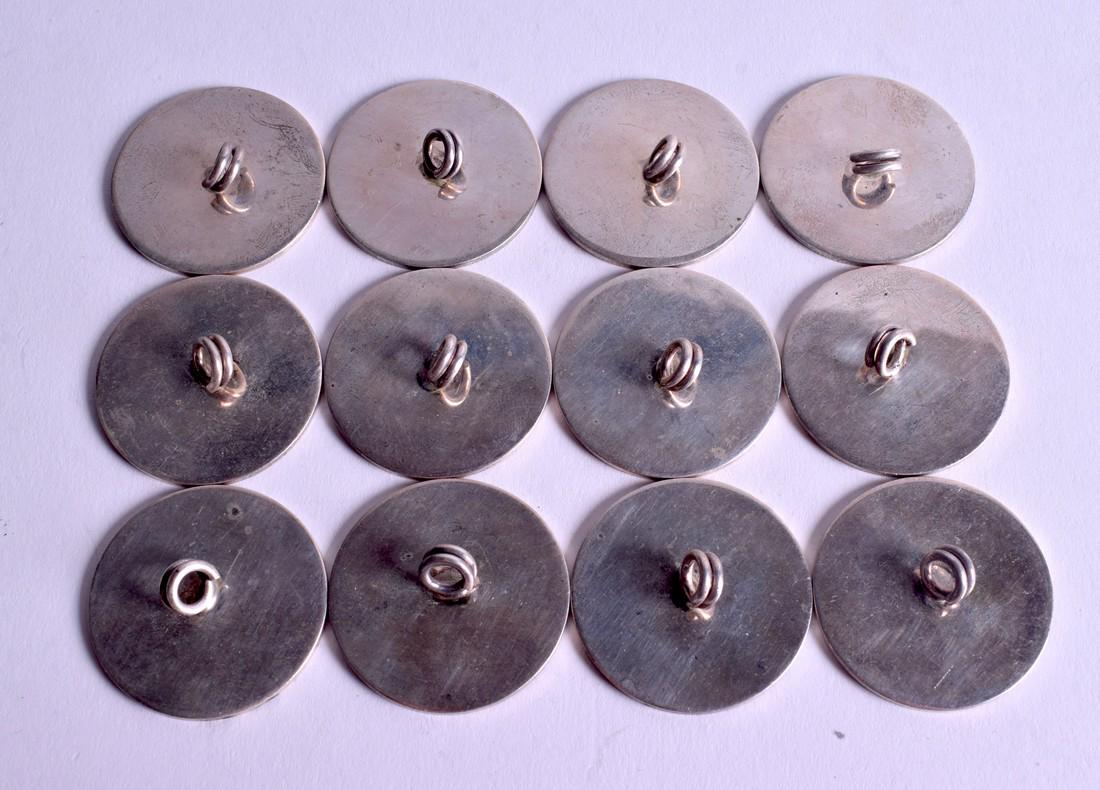 TWELVE FRENCH CARTIER SILVER MENU HOLDERS. 6.8 oz. 2.75 (1 of 2)