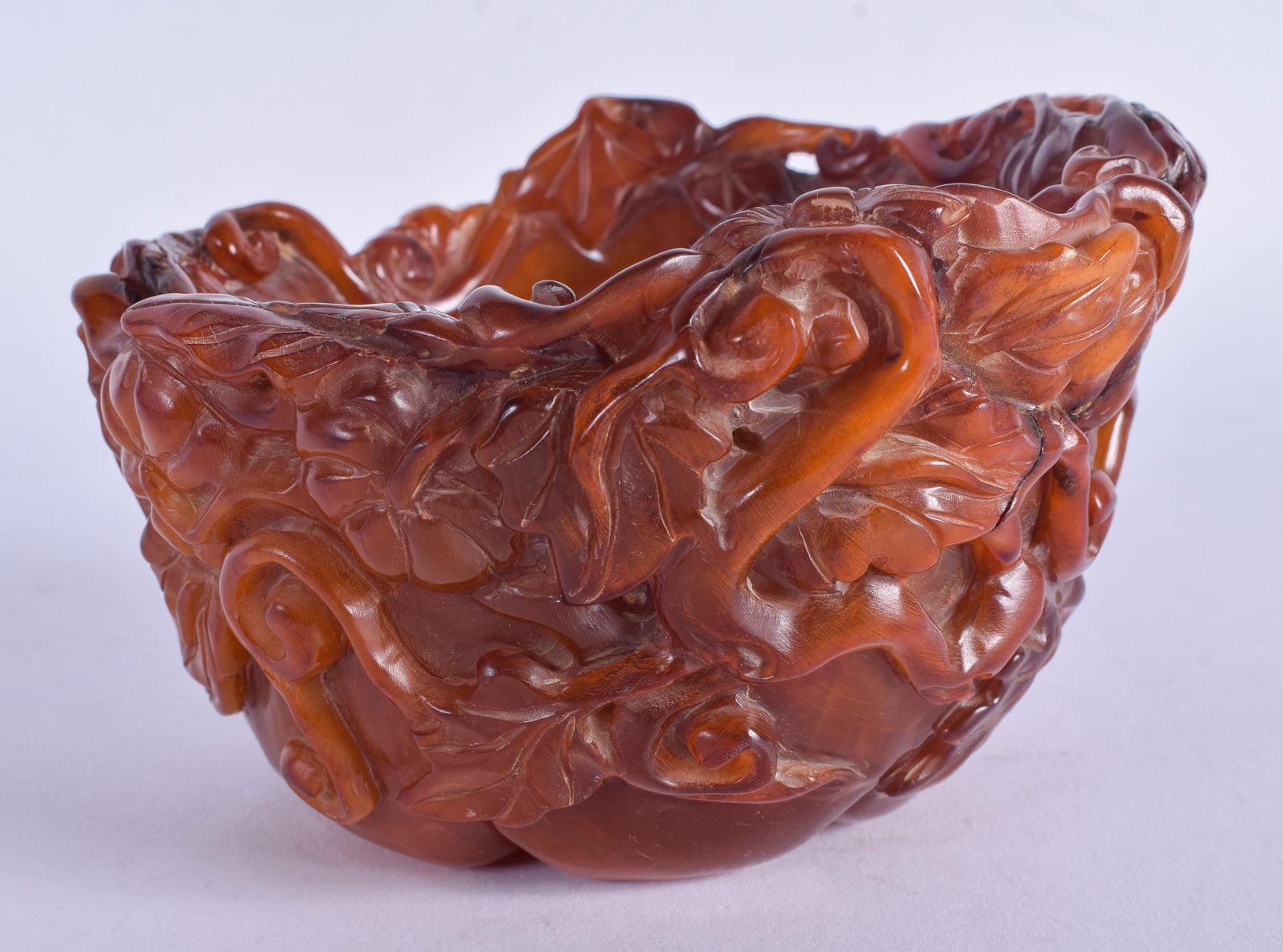 A CHINESE LIBATION CUP. 13 cm x 8 cm. (1 of 5)