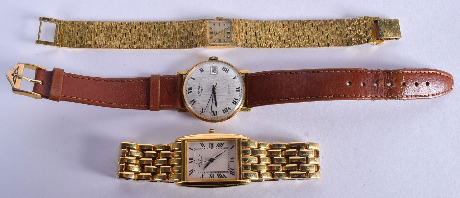 THREE WRISTWATCHES Rotary. (3) (1 of 2)