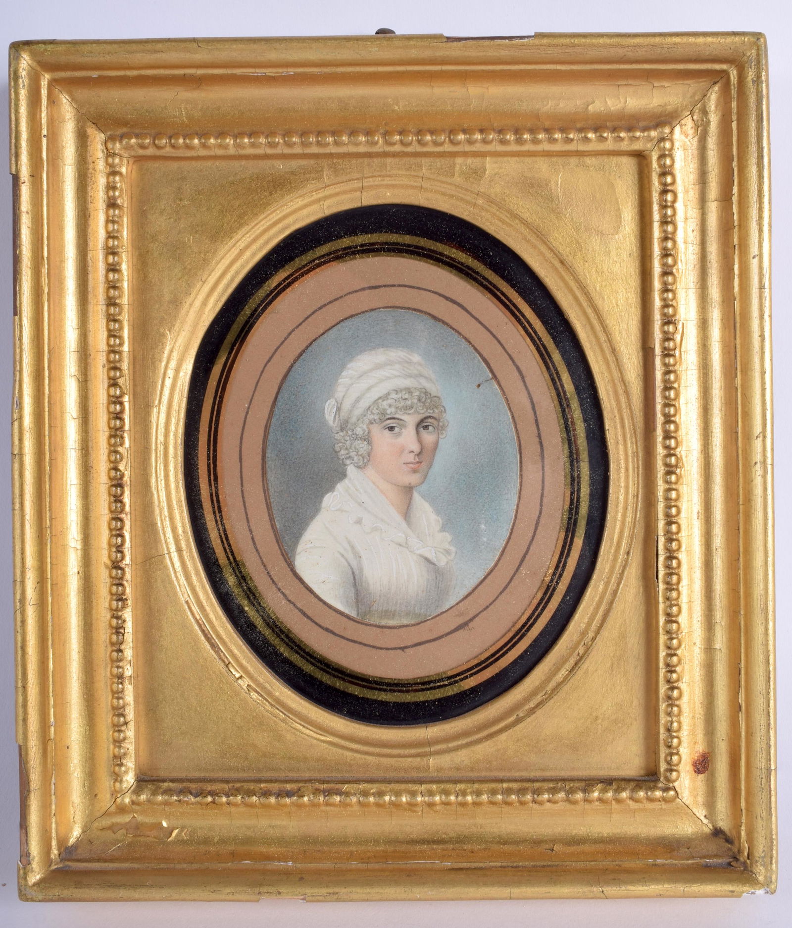 A MID 19TH CENTURY CONTINENTAL PAINTED PORTRAIT (1 of 2)