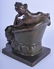 A FRENCH ART NOUVEAU COLD PAINTED BRONZE FIGURE OF A - 2