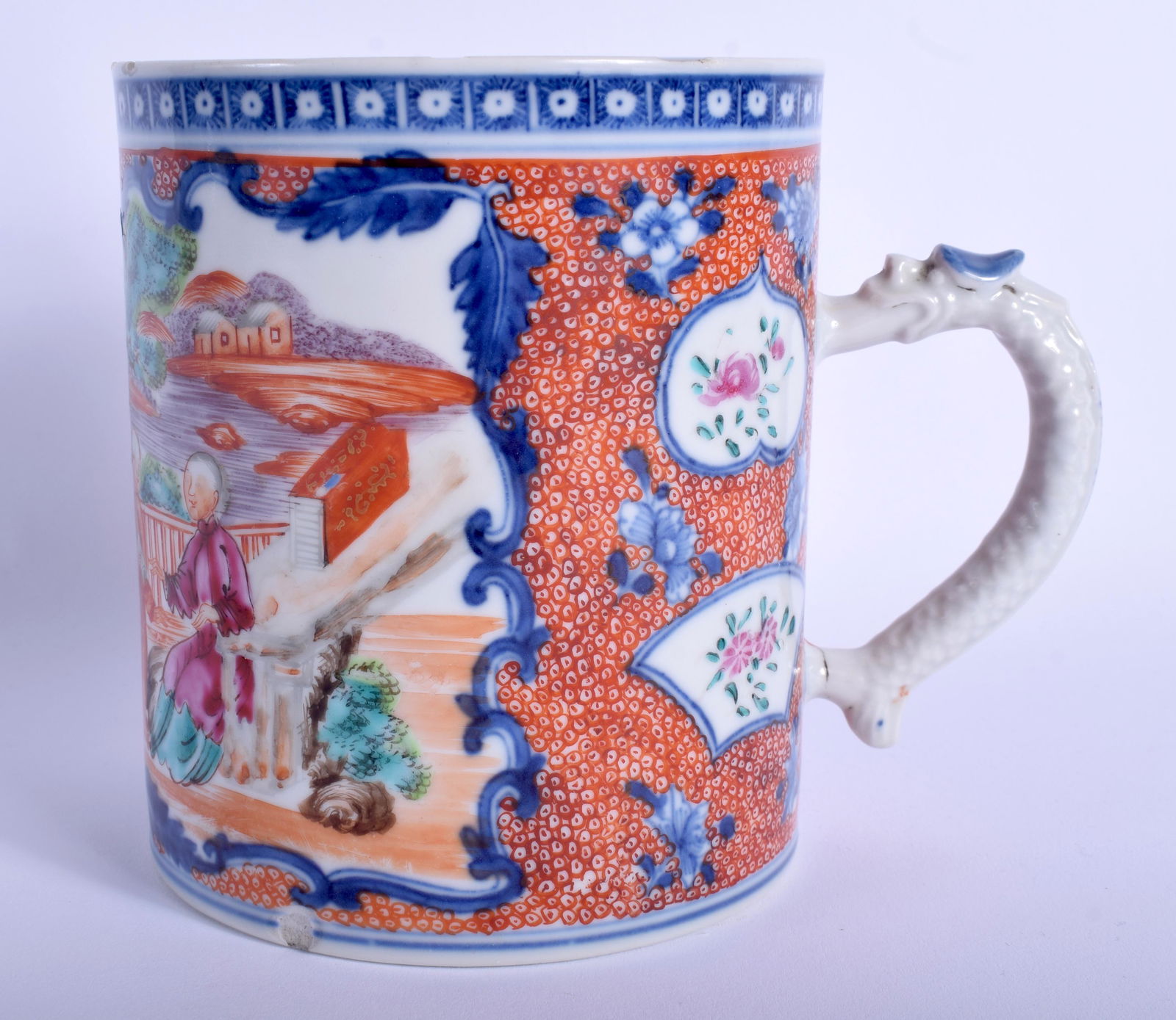 AN 18TH CENTURY CHINESE MANDARIN EXPORT MUG Qianlong, (1 of 4)