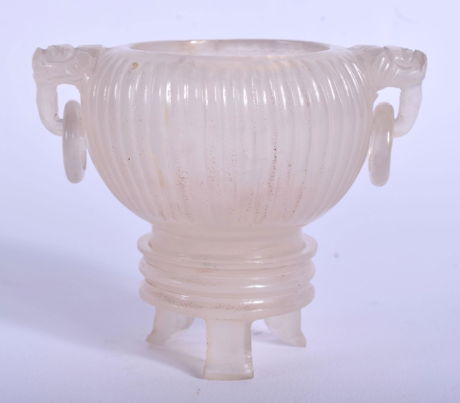 AN EARLY 20TH CENTURY CHINESE MUGHAL STYLE AGATE CENSER (1 of 4)