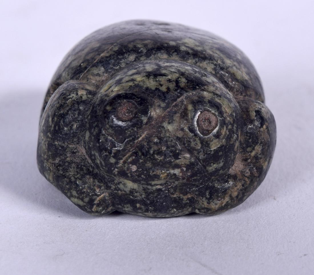 AN EGYPTIAN STONE CARVING, in the form of a crouching (1 of 1)