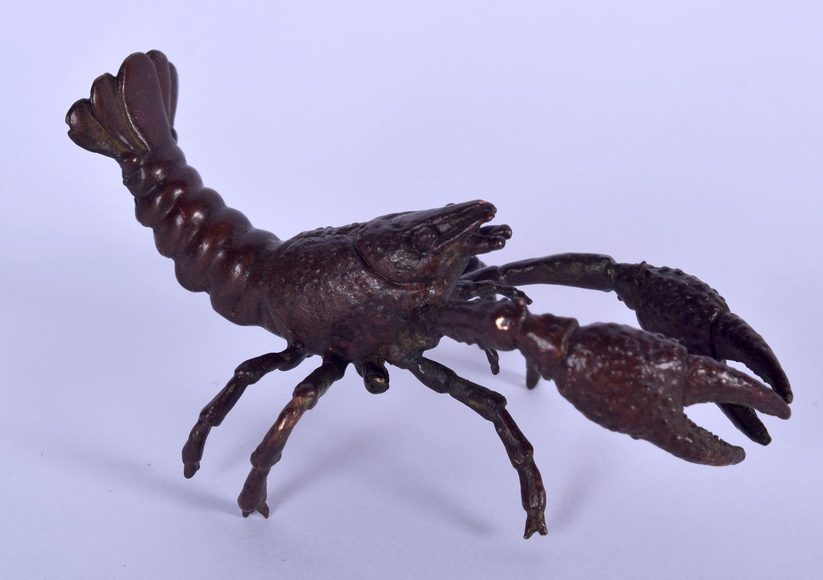 A JAPANESE BRONZE OKIMONO IN THE FORM OF A LOBSTER, (1 of 1)