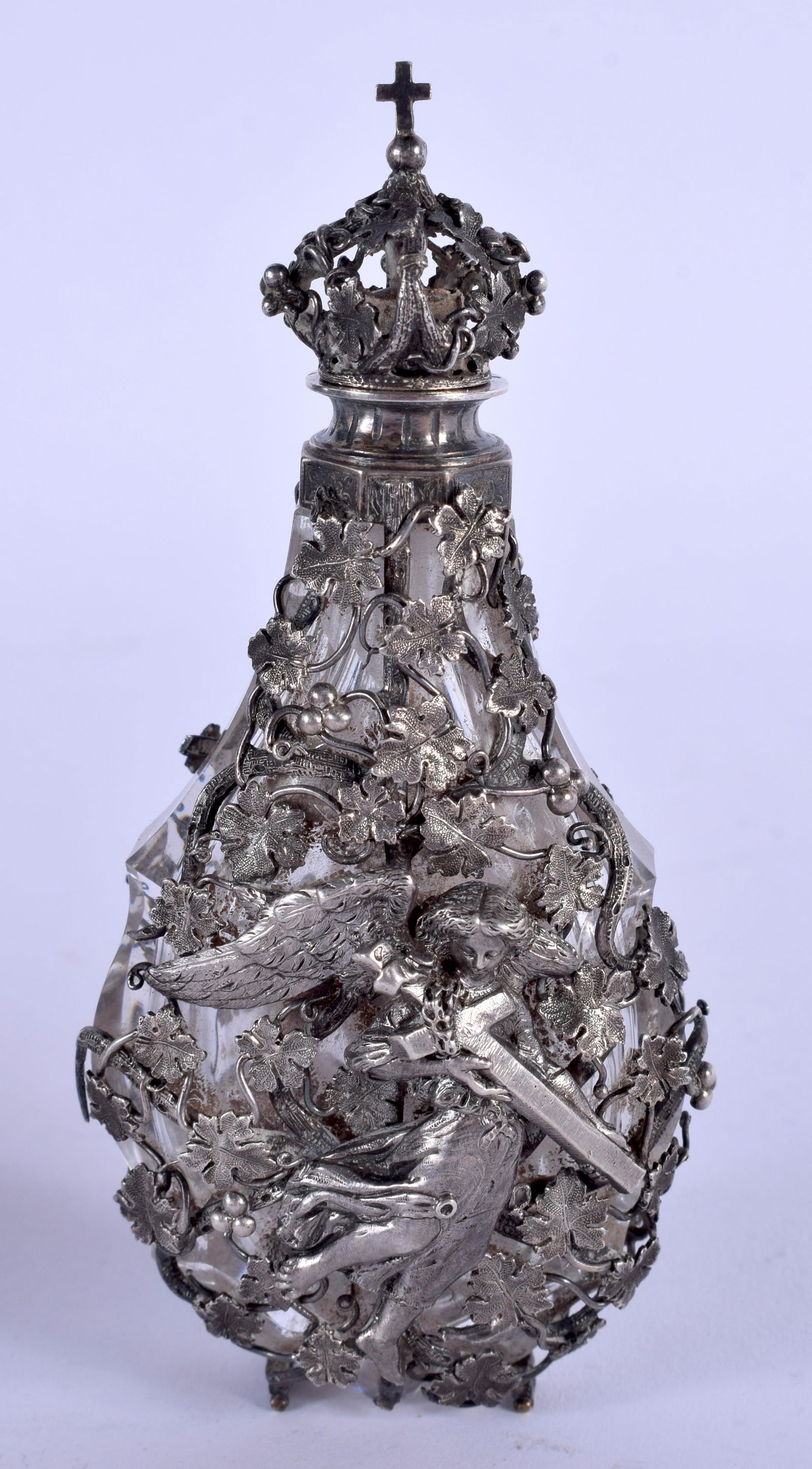 A VERY FINE 19TH CENTURY FRENCH SILVER MOUNTED CRYSTAL (1 of 12)