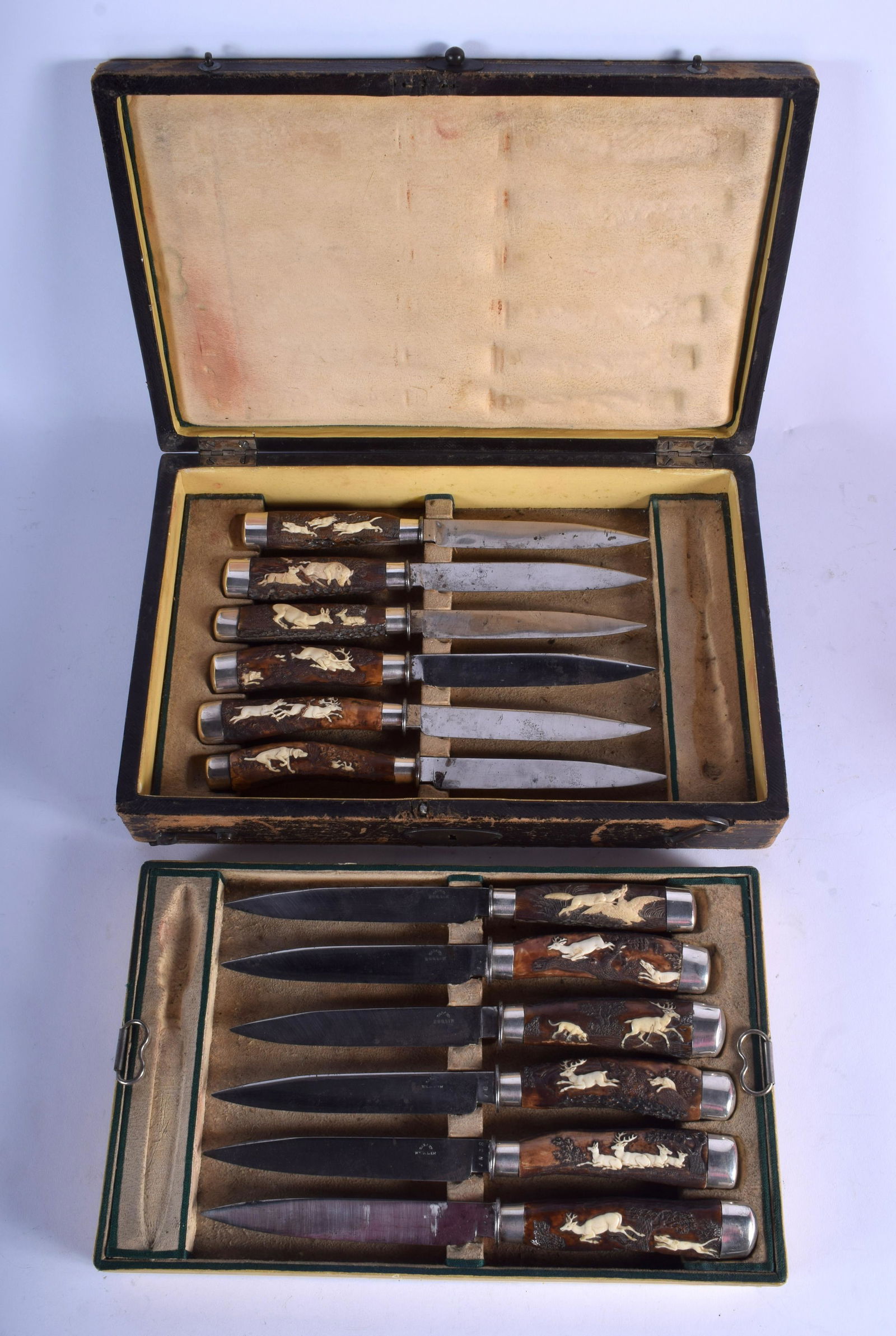 A RARE CASED SET OF 19TH CENTURY BAVARIAN BLACK FOREST (1 of 5)