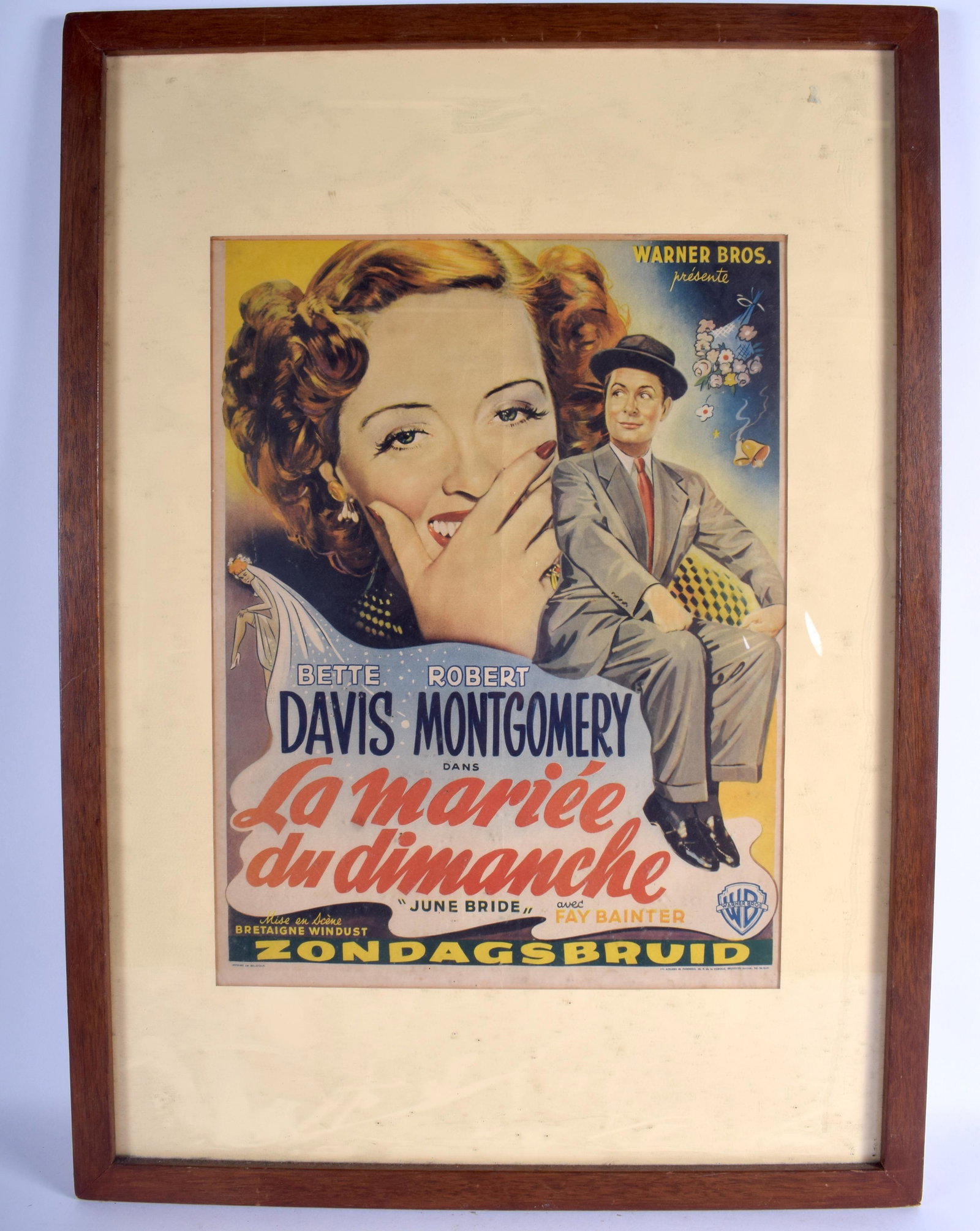 A FRAMED ADVERTISING POSTER. 48 cm x 32 cm.: A FRAMED ADVERTISING POSTER. 48 cm x 32 cm.
