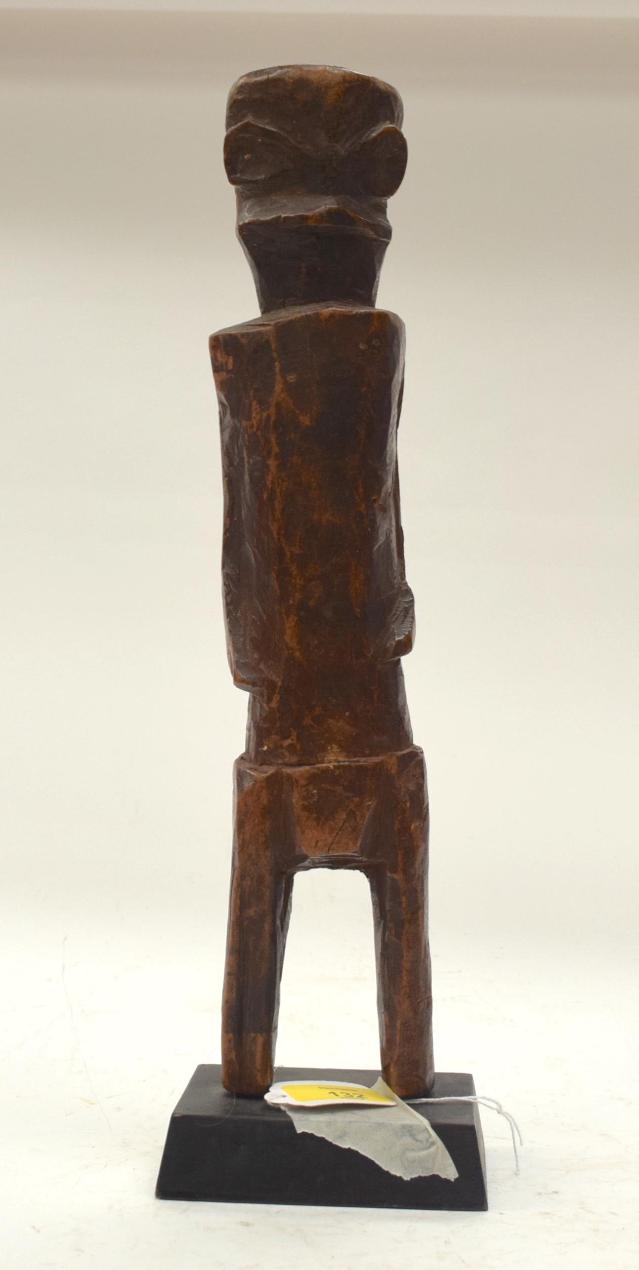 A TRIBAL YAKA FIGURE.  DR Congo.  12cm x 9cm x 41 (1 of 3)