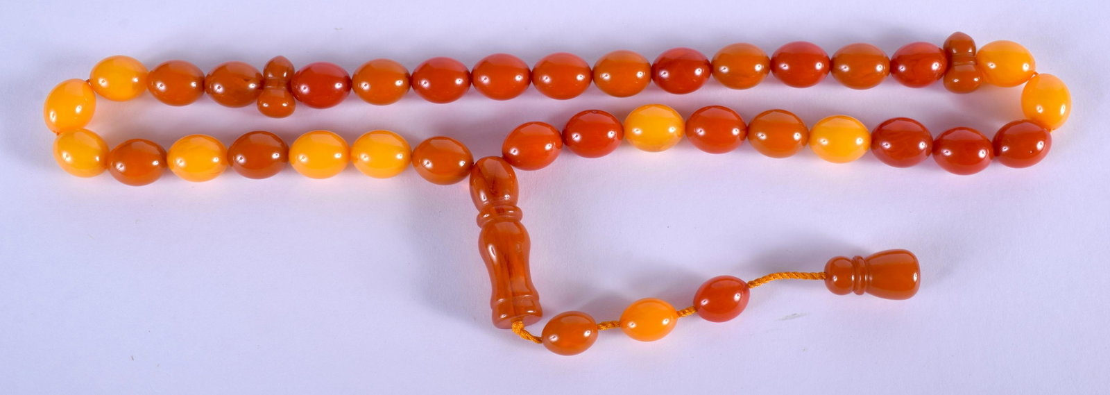 ISLAMIC PRAYER BEADS. 48 cm long.: ISLAMIC PRAYER BEADS. 48 cm long.