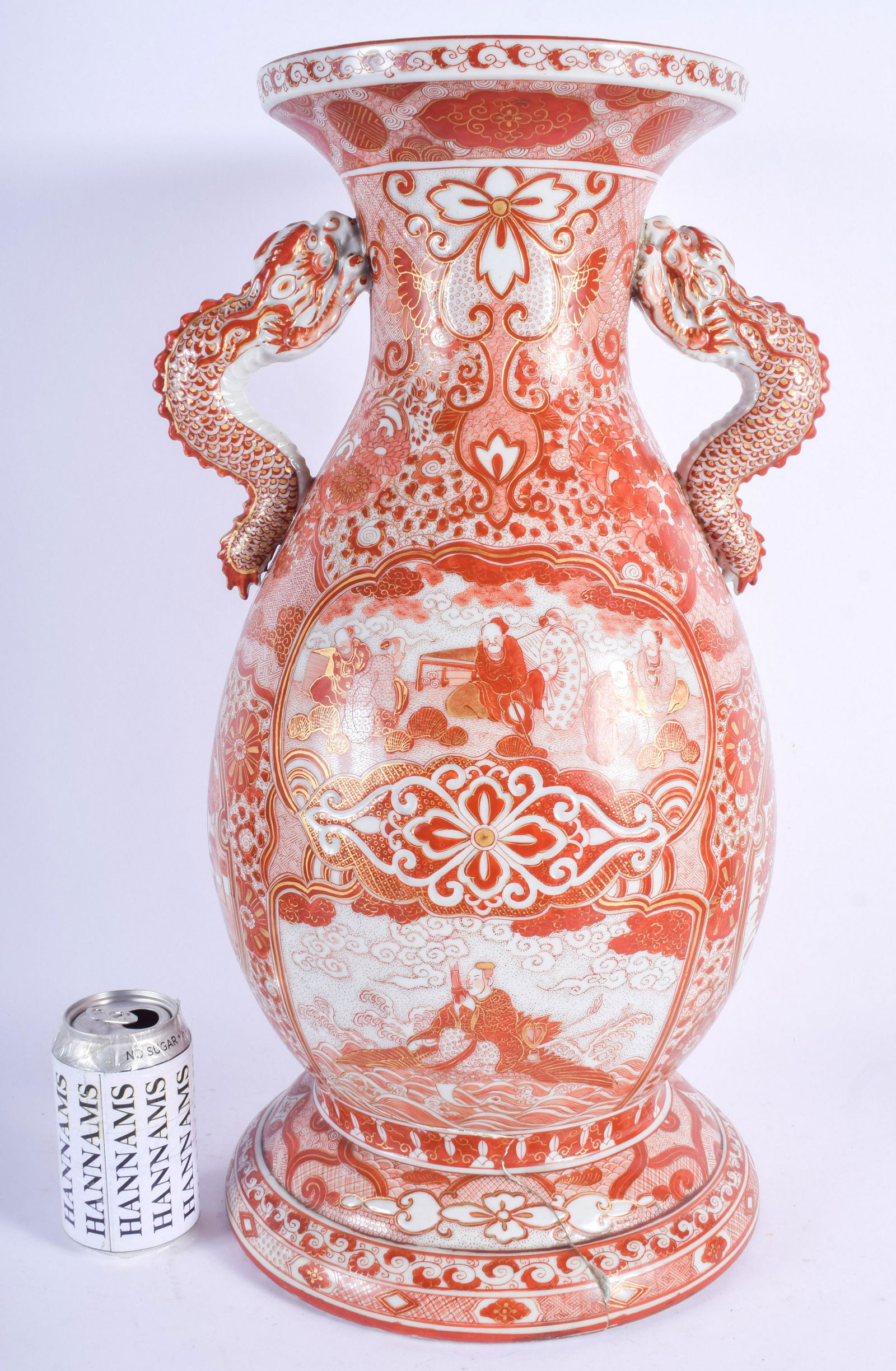 A LARGE 19TH CENTURY JAPANESE MEIJI PERIOD TWIN H (1 of 4)