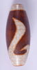 A CHINESE TIBETAN AGATE BEAD. 5 cm long. - 2