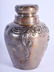 A VINTAGE SILVER TEA CADDY. 3 oz. 10 cm high. - 2
