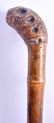 A 19TH CENTURY JAPANESE MEIJI PERIOD BAMBOO WALKING - 2