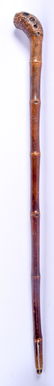 A 19TH CENTURY JAPANESE MEIJI PERIOD BAMBOO WALKING - 3