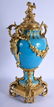 A LARGE 19TH CENTURY FRENCH ORMOLU AND BLUE SEVRES - 3