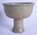 A 19TH CENTURY CHINESE CRACKLE GLAZED CELADON STEM CUP - 2