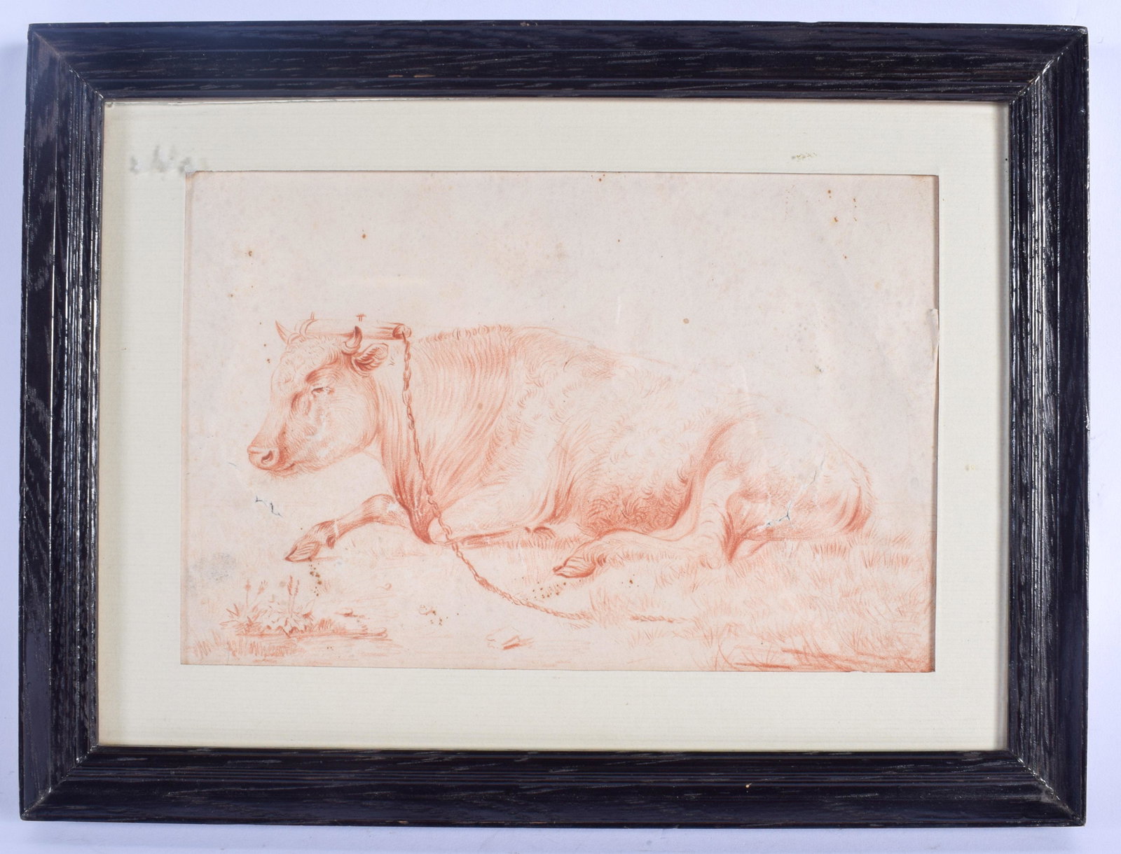 Continental School (19th Century) Sketch, Recumbent: Continental School (19th Century) Sketch, Recumbent Cattle. Image 22 cm x 15.5 cm.