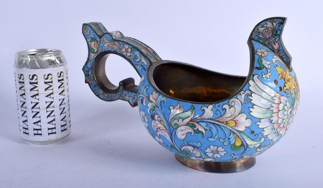 A LARGE AND UNUSUAL CONTINENTAL SILVER AND ENAMEL (1 of 6)