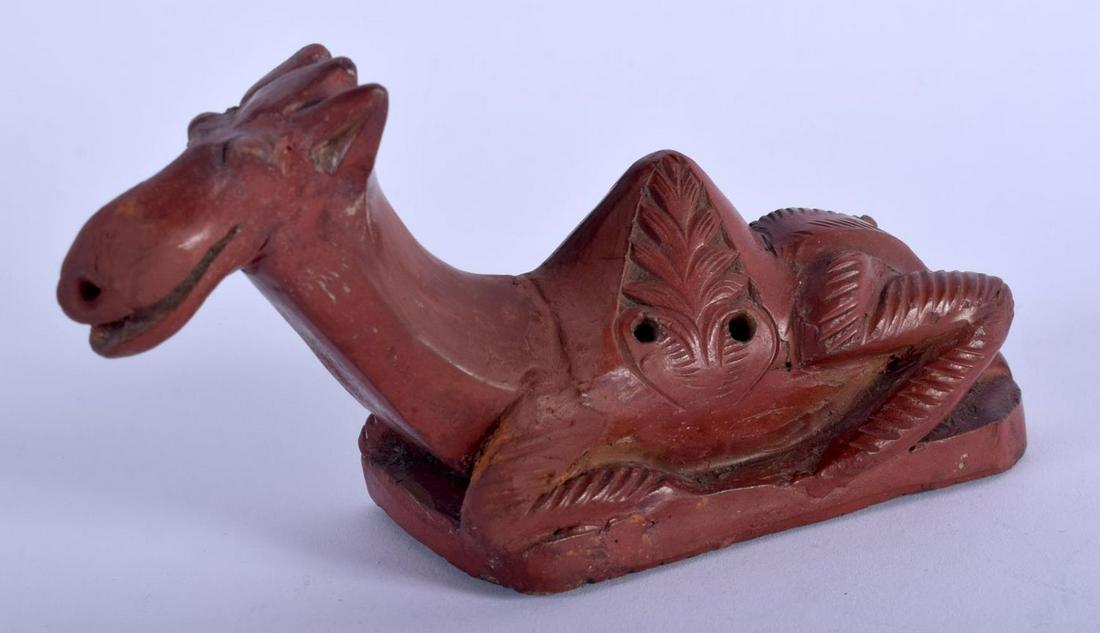 A 19TH CENTURY MIDDLE EASTERN EGYPTIAN POTTERY BATH: A 19TH CENTURY MIDDLE EASTERN EGYPTIAN POTTERY BATH RASP. 12 cm x 5 cm.