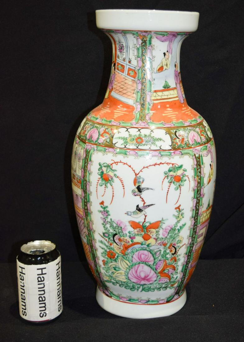 A large Chinese Famille verte vase 47cm. (1 of 6)