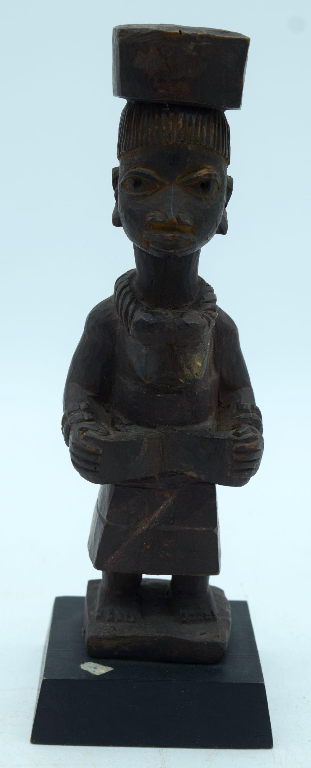 AFRICAN TRIBAL YORUBA FIGURE, NIGERIA.  26cm x 9cm (1 of 5)